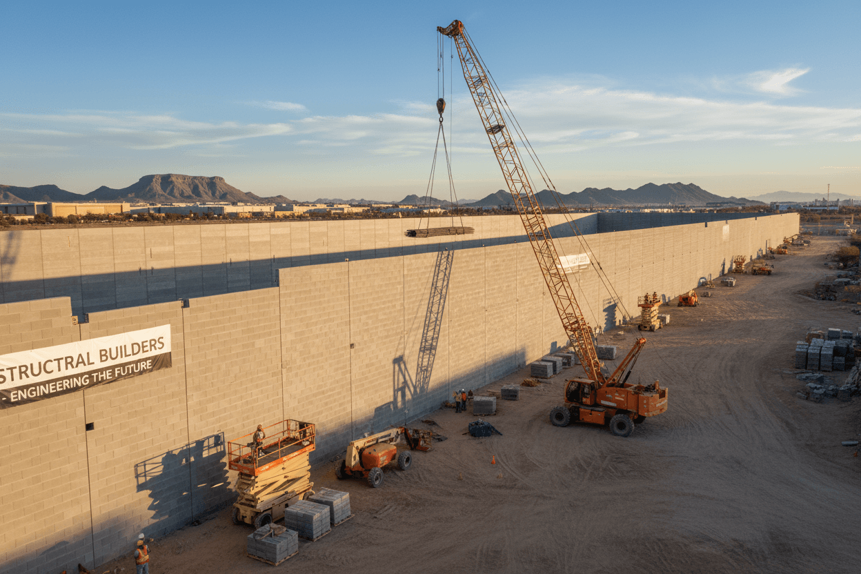 Commercial block wall project